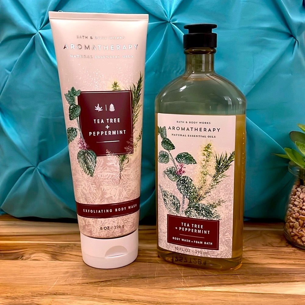 Bath & Body Works Aromatherapy Tea Tree & Peppermint Soap Set B&BW retired